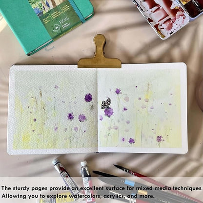 tumuarta Watercolor Journal, 140 LB, 300 GSM, Cotton Paper, Cold Press - Image 2