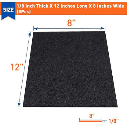 MAGZO 5Pcs Adhesive Foam Padding 1/8 in Thick X 12 in X 8 in, Closed Cell Foam - Image 2