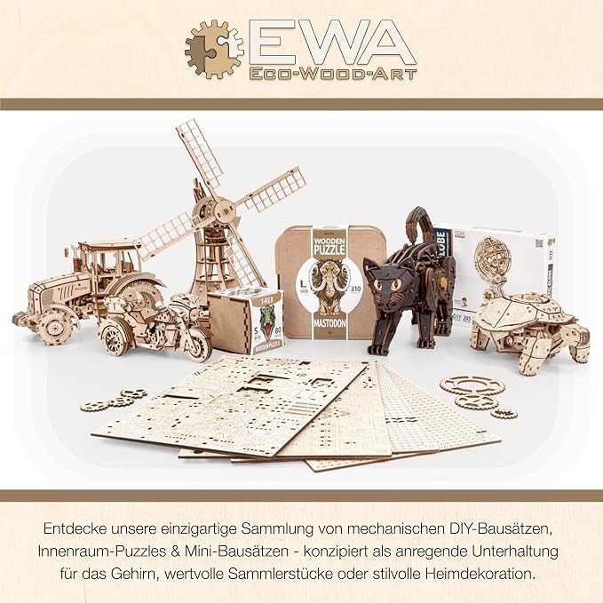 EWA Home Décor – Lion Medium 100 Pieces – Wooden Jigsaw Puzzle - Image 8