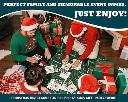 Christmas Bingo Games for 24 Players, Christmas Song Bingo Cards for Adults - Image 4
