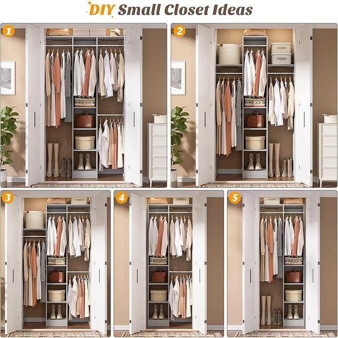 48" Small Closet Organizer, 4FT Small Closet System - Image 7