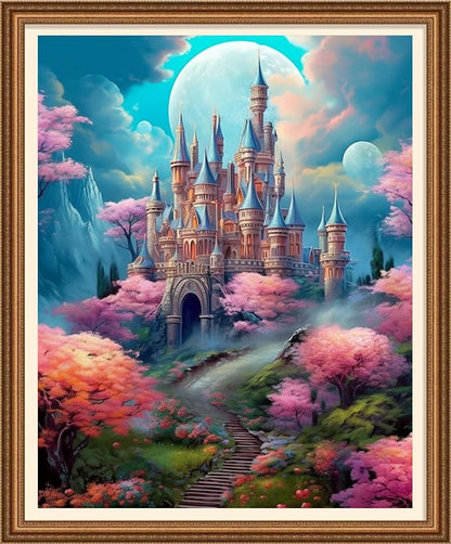 Disnesart Cross Stitch Stamped Full Embroidery Kits DIY 11CT Cotton Thread by Unknown