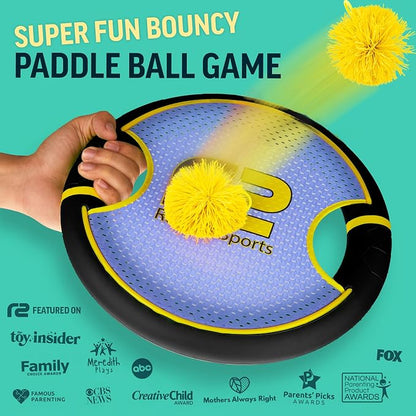 Fun Bouncy Paddle & Stringy Ball Toss & Catch Game - Image 2