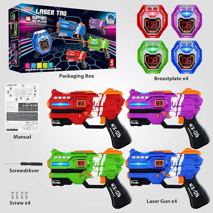 Laser Tag Guns Set of 4 Laser Tag Guns - Image 2