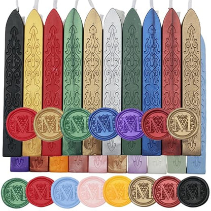 20Pcs Wax Sealing Sticks with Wicks, Mixed Color Waxsealsticks, Wedding by ONWINPOR