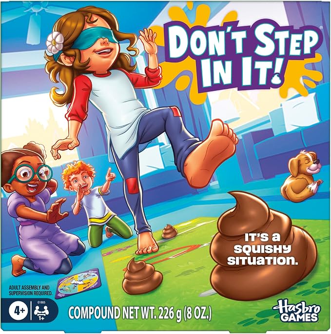 Don't Step in It! Preschool Game I Blindfolded, Poop Party Game | Spinner by HasbroToyland