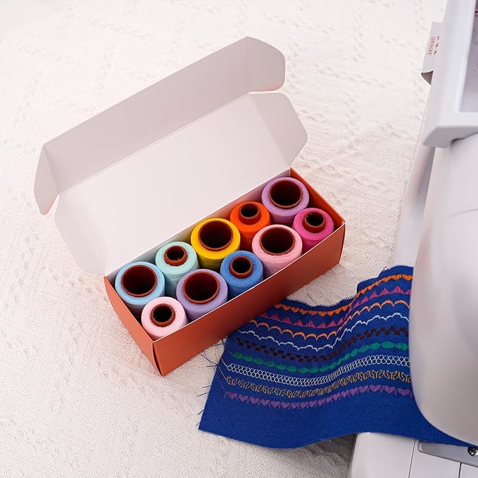 Sewing Thread Kit, All Purpose Sewing Thread 40wt, 10 Spools Assorted Colors - Image 5