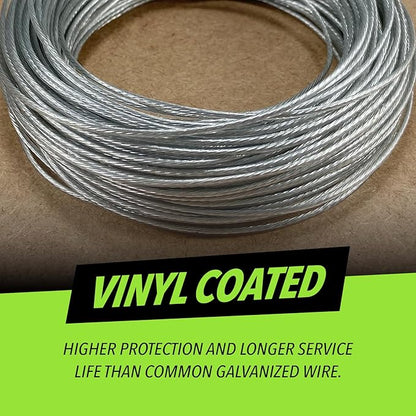 Coated Picture Hanging Wire #4 30lbs 100-Feet, Flexible Steel Wire 16 Gauge - Image 5