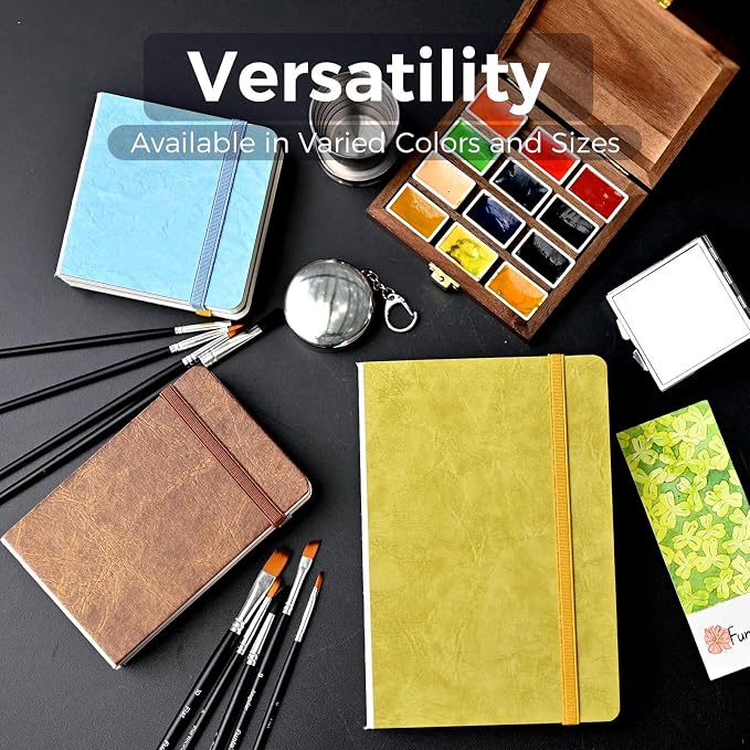 Funto Watercolor Journal 2-Pack, 44 Pages Each, Cold-Pressed 100% Cotton - Image 4