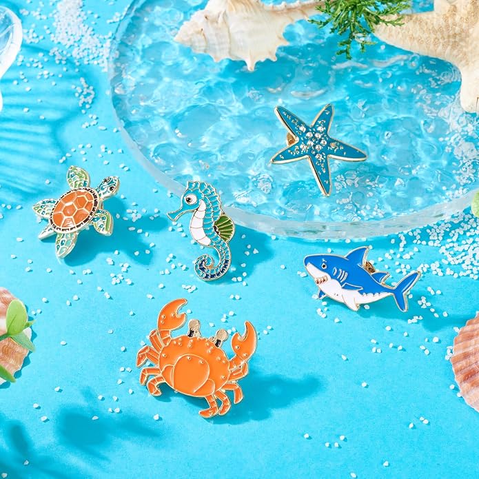 Mixed Enamel Pins for Backpacks, Beadthoven Cute Enamel Brooch Pins Set - Image 5