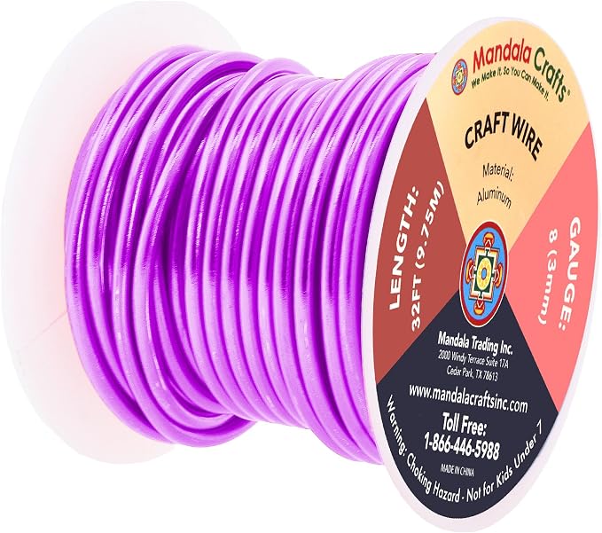 Mandala Crafts 8 Gauge Anodized Aluminum Craft Wire - Image 2