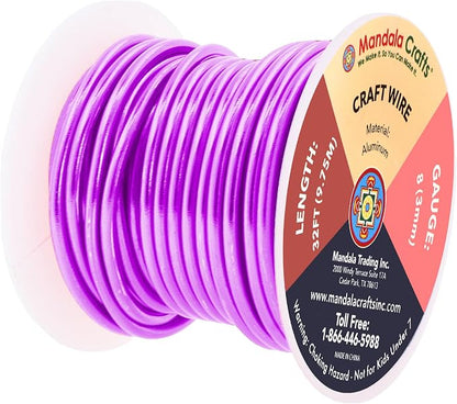 Mandala Crafts 8 Gauge Anodized Aluminum Craft Wire - Image 2