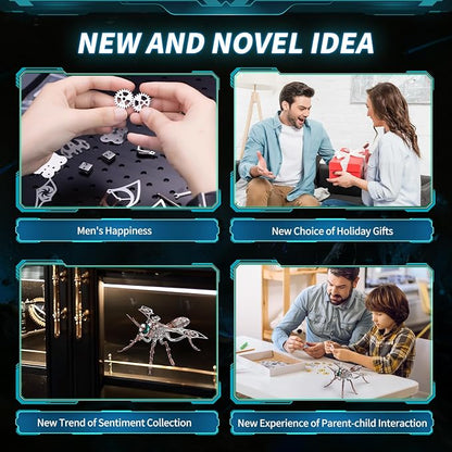 3D Puzzles for Adults, Metal Model Kit Wasp Mechanical Puzzle for Adults/Teens - Image 6