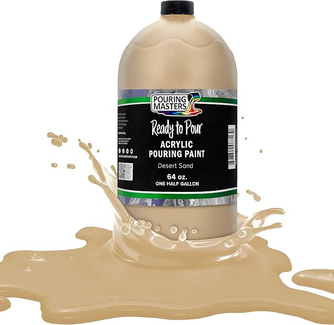 POURING MASTERS Desert Sand Acrylic Ready to Pour Pouring Paint by Pouring+Masters
