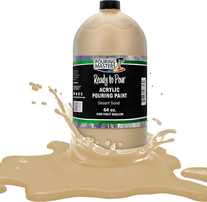 POURING MASTERS Desert Sand Acrylic Ready to Pour Pouring Paint by Pouring+Masters