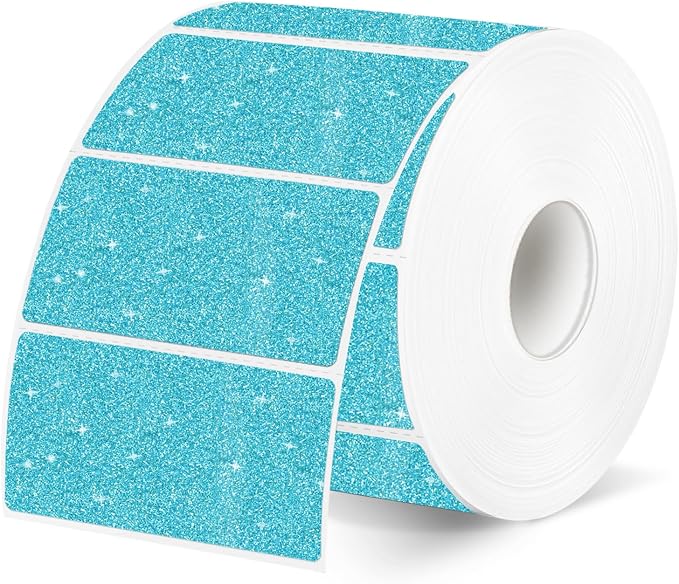 2"x1" Holographic Thermal Labels Stickers, Glitter Direct Thermal Printer Labels by Unknown