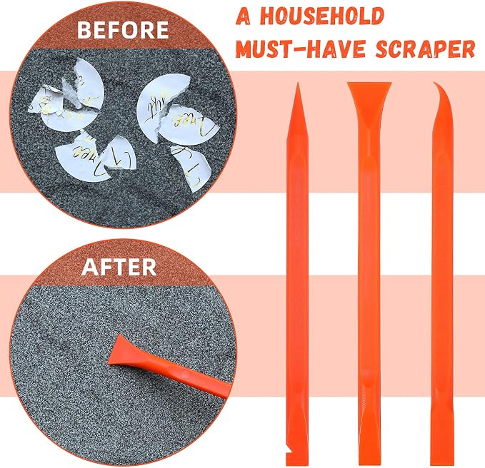 Minatee 18 Pieces Non-scratch Plastic Scraper Tool Multi-purpose Carbon Fiber - Image 4