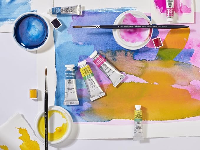 Winsor & Newton Professional Water Colour Paint, Half Pan, Cadmium-Free Yellow - Image 4