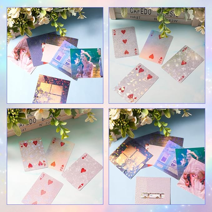 36 Sheets Holographic Sticker Paper Clear A4 Vinyl Sticker Paper Self Adhesive - Image 4