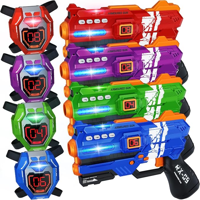 Laser Tag Guns Set of 4 Laser Tag Guns by IVOXEX