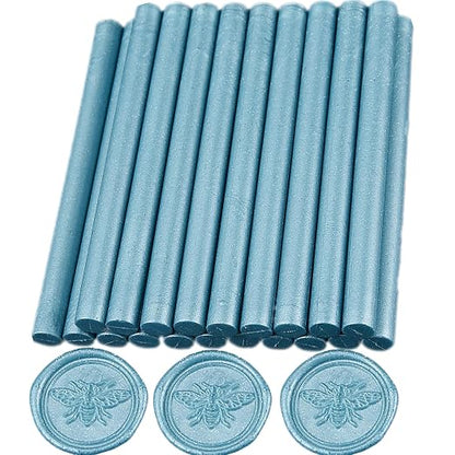 Wax Seal Sticks Blue, ONWINPOR 20pcs Glue Gun Wax Sealing Sticks - Image 2