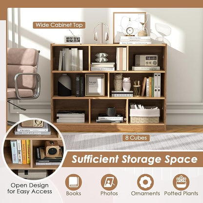 Toy Storage Organizer, 3-Tier Kids Bookshelf, 8 Cube Kids' Bookcases, Cabinets - Image 5
