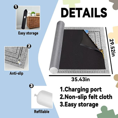 Puzzle Saver with Lid 1000 1500 Pieces Puzzles Board Storage Cover Transport - Image 2