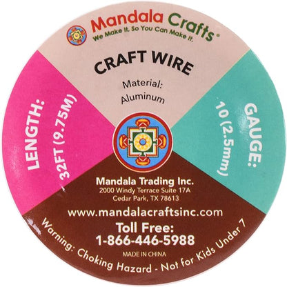 Mandala Crafts 10 Gauge Anodized Aluminum Craft Wire - Image 3