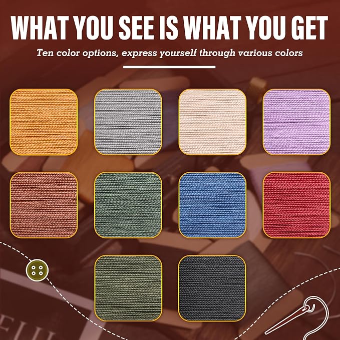Upholstery Repair Kit, Thread Repair Sewing Kit and Upholstery Needle, 3 Colors - Image 3