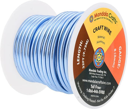 Mandala Crafts 8 Gauge Anodized Aluminum Craft Wire - Image 2