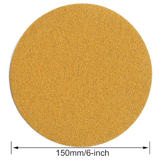 6-Inch No-Hole Hook and Loop Sanding Discs 60-Grit, Random Orbital Sandpaper - Image 6