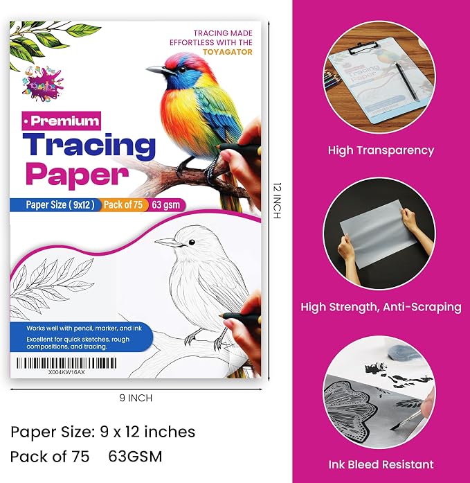 Tracing Paper 9 x 12 Inch - Image 2
