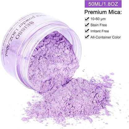 SEISSO Light Purple Mica Powder - Image 2