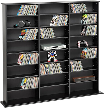 Prepac 3 Column Tall Media Storage Cabinet, Display Cabinet, Blu-rays by PREPACRTASTORAGEFURNITURE