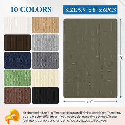 Canvas Repair Patch 5.5 x 8 Inches 6Pcs Self-Adhesive Waterproof Canvas Patch - Image 3