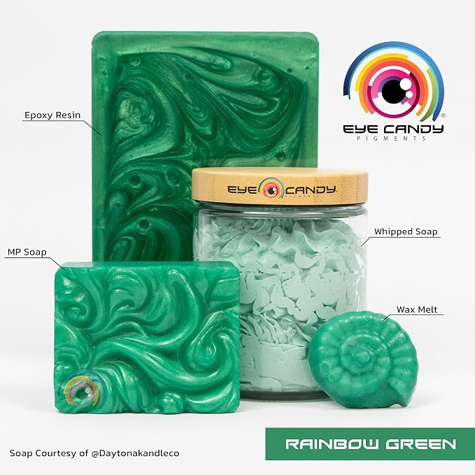 Eye Candy Pigments Premium Green Mica Powder - Image 2