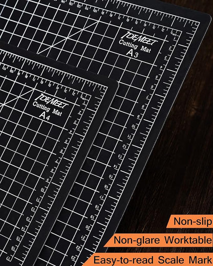 Density-upgraded 9"x12" Self Healing Cutting Mat, Idemeet Rotary Sewing Mat - Image 4