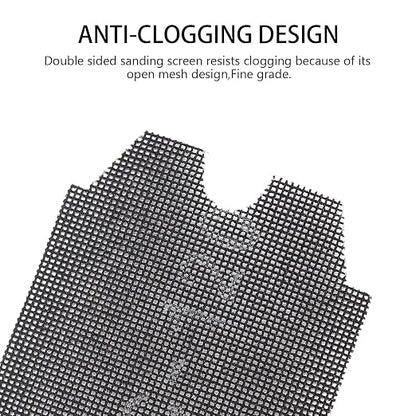 SCOTTCHEN Drywall Sanding Screen Mesh Sheet 4-3/16" x 11-1/4" Grit #120-12pcs - Image 3