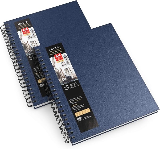ARTEZA ARTZ-9156 Watercolor-Paper, 9x12-inch-2 Pack by ARTEZA