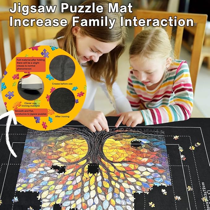 Napzy Puzzle Mat-Jigsaw Puzzles Matt Roll Up to 3000pcs Roll-up Puzzled Board - Image 6