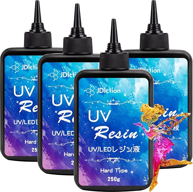 JDiction 1000g UV Resin, Ultra Clear Advanced Resins Solar Cure Hard UV Resin by JDiction