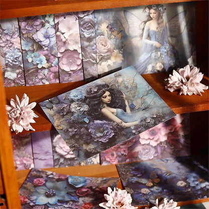 Colorful Flower Scrapbook Paper Set, Scrapbooking, DIY Projects, and Art - Image 5