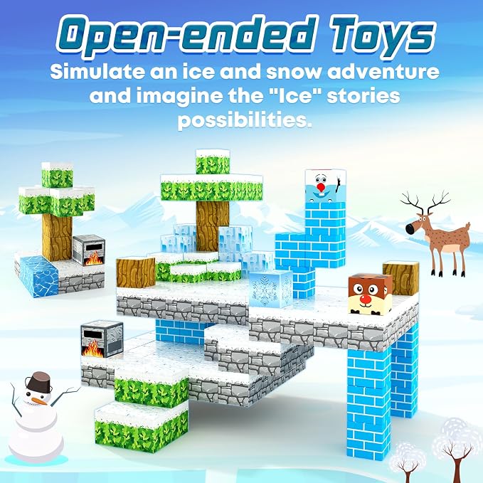 Magnetic Blocks-Build Mine Magnet World Ice Edtion, Toys - Image 2