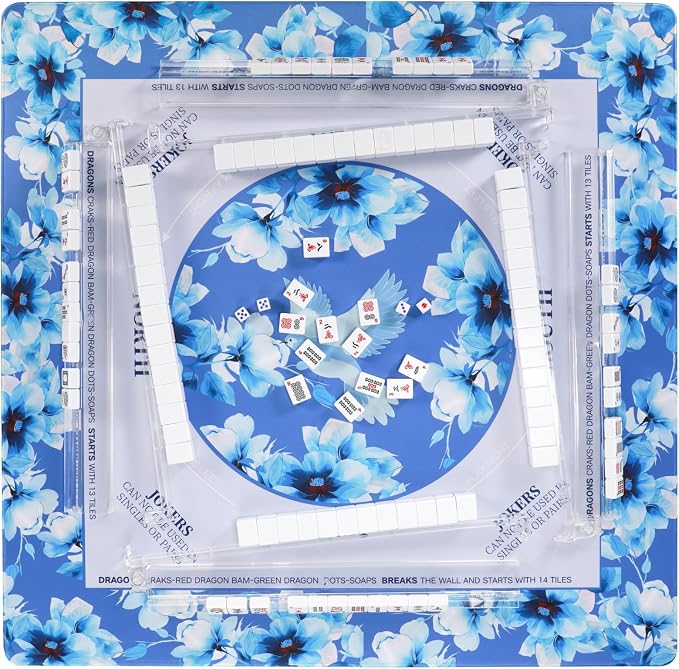 Mahjong Mat for Table 31.5x31.5Inch, Noise-Reducing American Mahjong Mat - Image 3