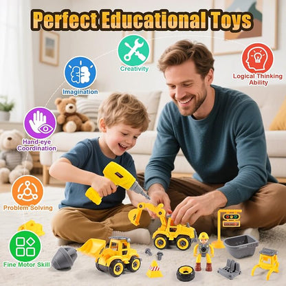 LUDILO Toddler Kids Toys Boys 3-5: Mini DIY Assembly Stem Learning Educational - Image 4