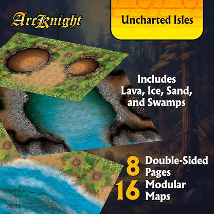 Arcknight The Uncharted Isles Roleplaying Battlemaps; 16 Modular RPG Maps in 8 - Image 2