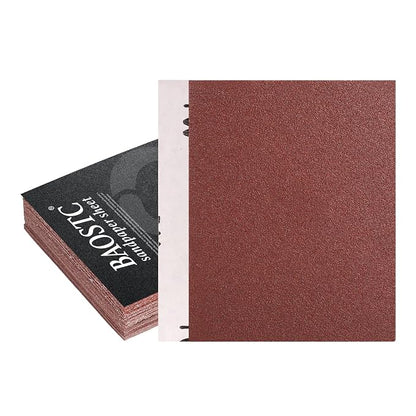 1/4 Sandpaper Sheet, 4-1/2"*5-1/2" Assorted 60-80-120 - Image 2