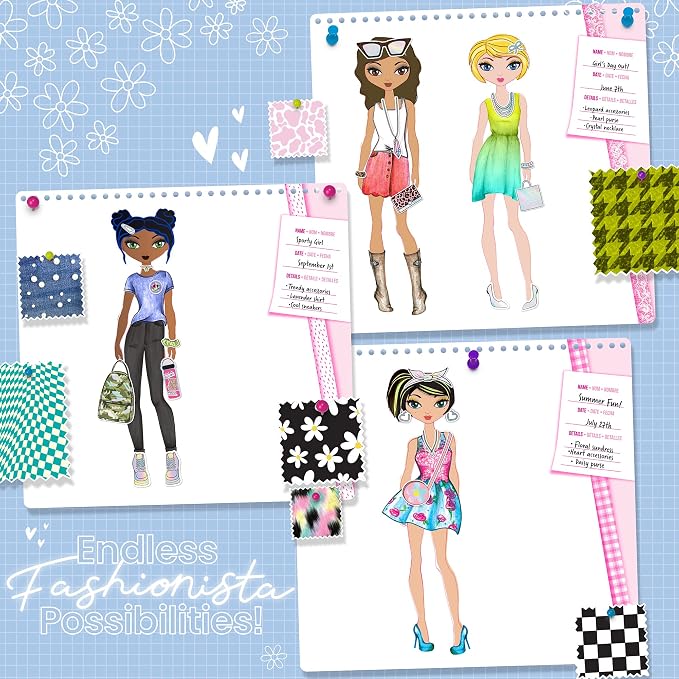 Fashion Angels Fashionista Sketch Set, Includes Sketch Pad - Image 6