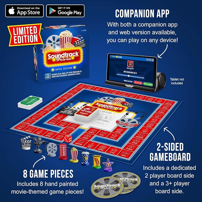 Soundtrack Trivia Limited Edition Movie Game Includes Bluetooth Speaker - Image 5