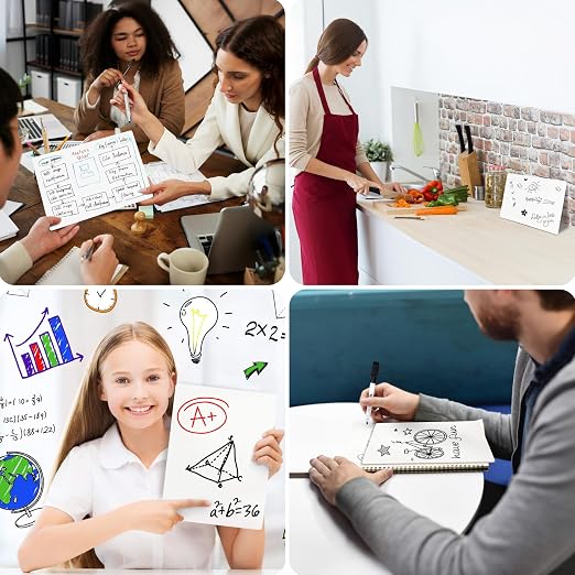 6 Premium Small Dry Erase Board 9"x12"- Portable Dry Erase Lap Board, Handheld - Image 7
